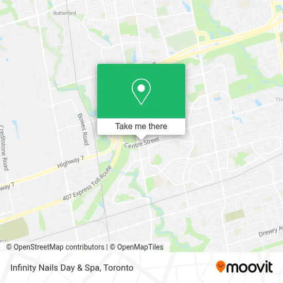 Infinity Nails Day & Spa map