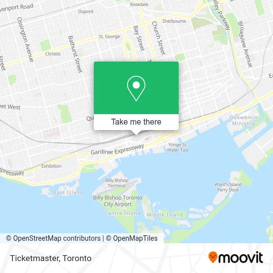Ticketmaster map