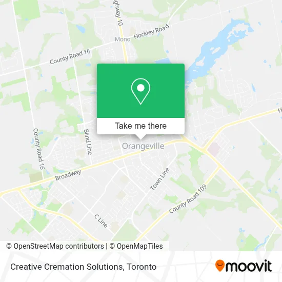Creative Cremation Solutions map