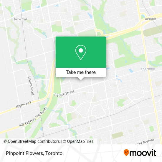 Pinpoint Flowers map