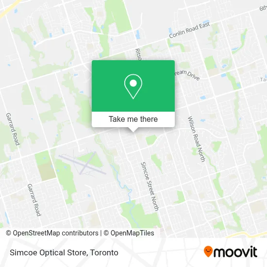 Simcoe Optical Store plan