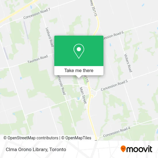 Clma Orono Library map
