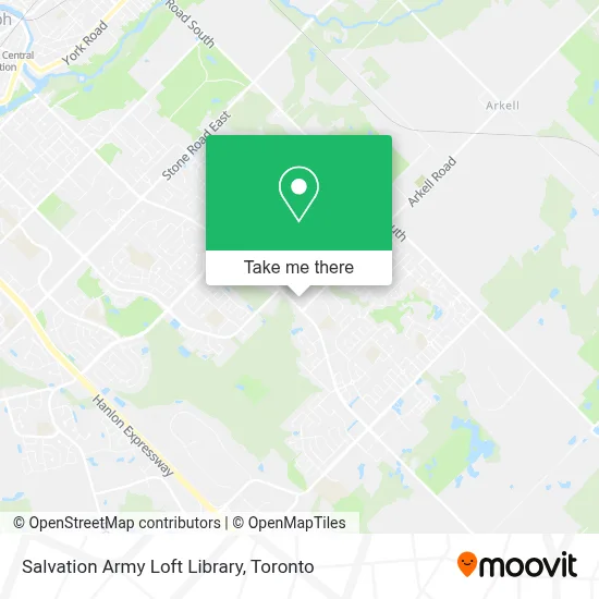 Salvation Army Loft Library map