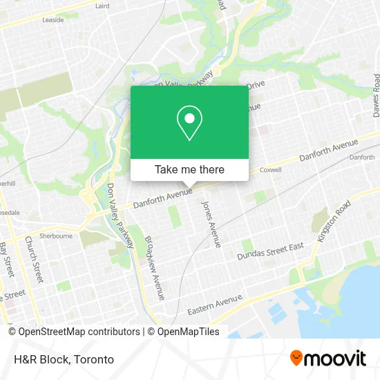 H&R Block map