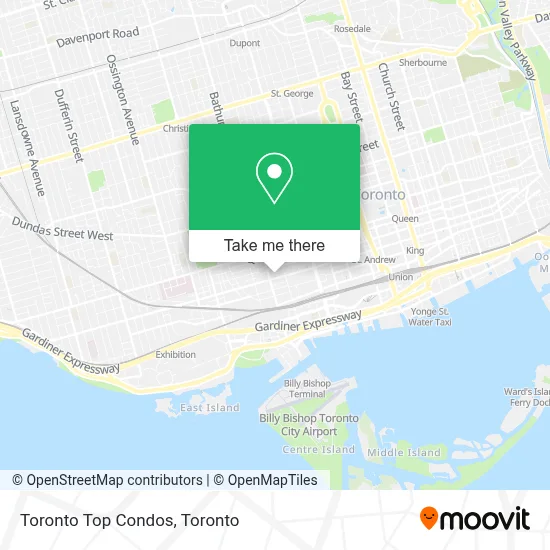 Toronto Top Condos map