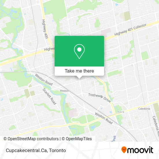 Cupcakecentral.Ca map
