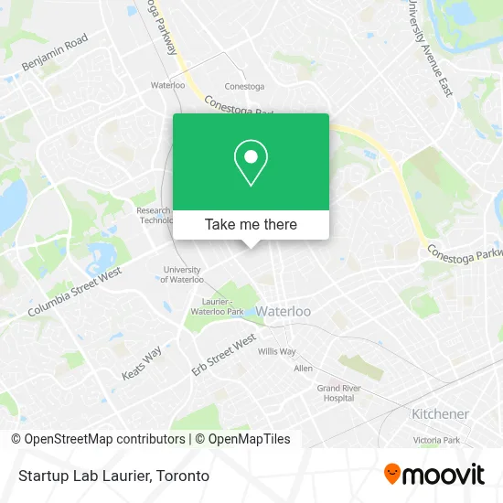 Startup Lab Laurier map
