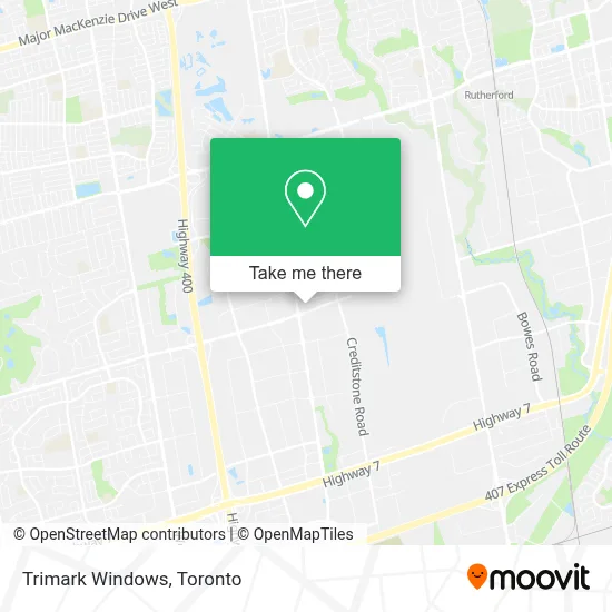 Trimark Windows map