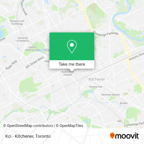 Kci - Kitchener map
