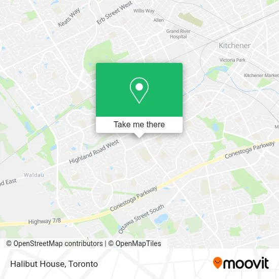 Halibut House map