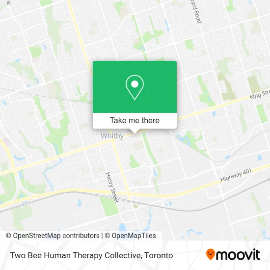 Two Bee Human Therapy Collective map