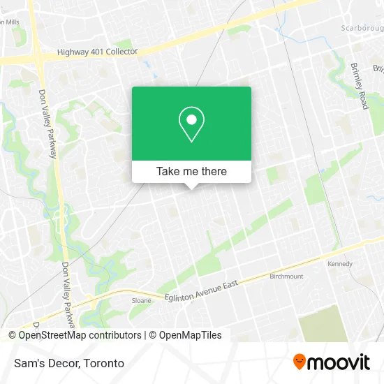 Sam's Decor map