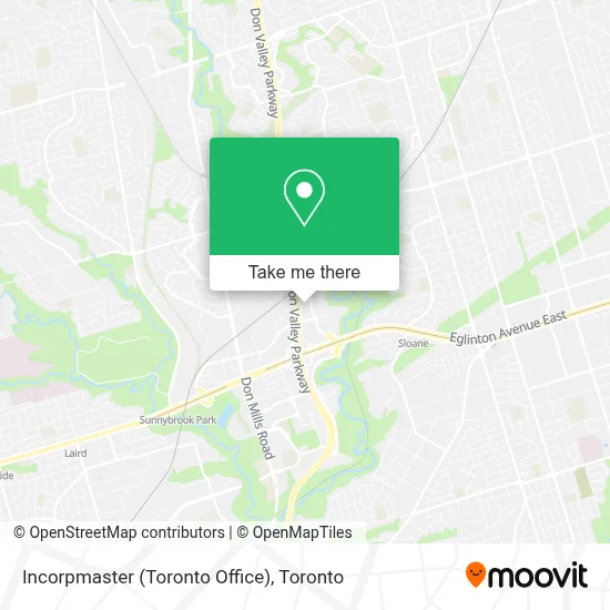 Incorpmaster (Toronto Office) map