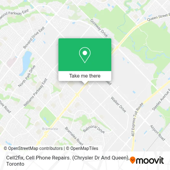 Cell2fix, Cell Phone Repairs. (Chrysler Dr And Queen) map