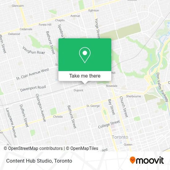 Content Hub Studio map