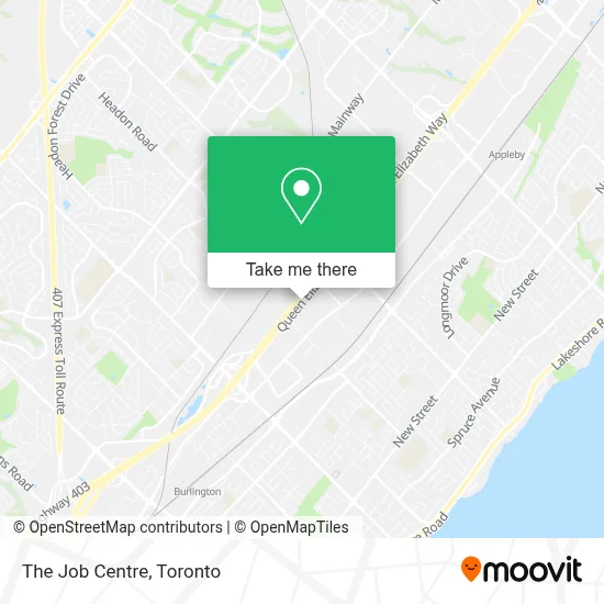 The Job Centre map