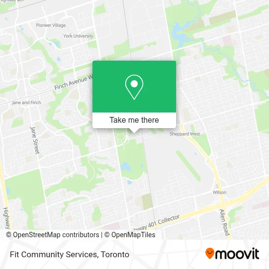 Fit Community Services map