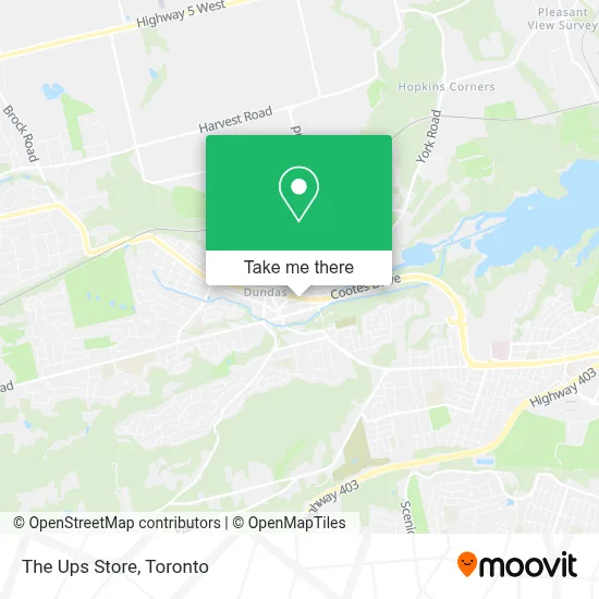 The Ups Store map