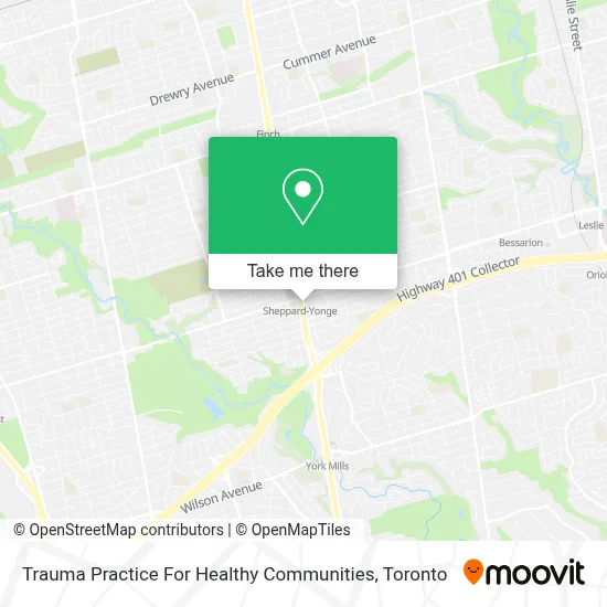 Trauma Practice For Healthy Communities map