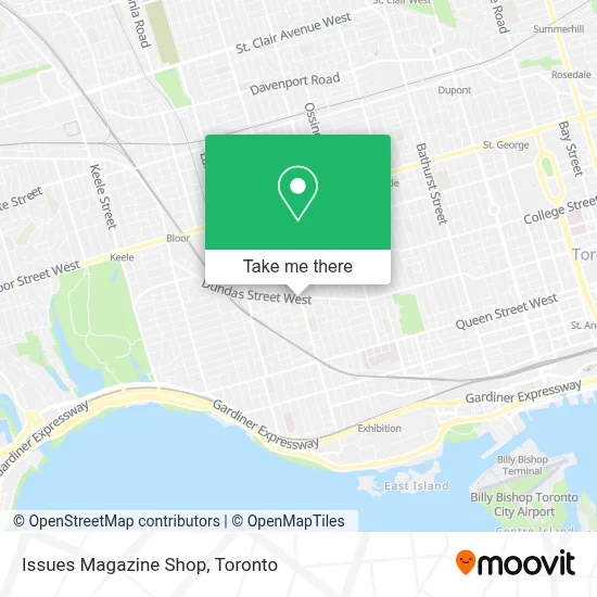 Issues Magazine Shop map