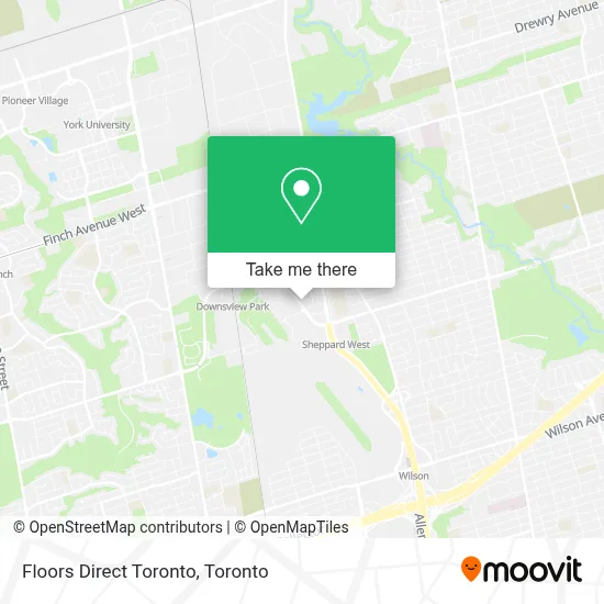 Floors Direct Toronto map