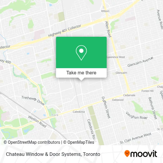 Chateau Window & Door Systems map