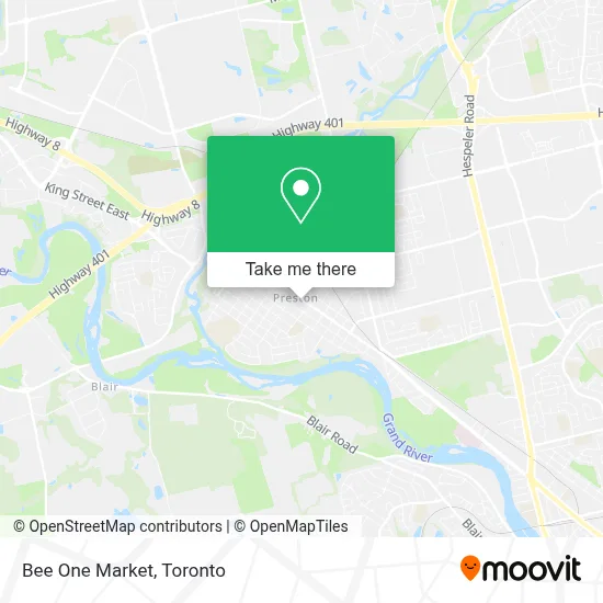 Bee One Market map