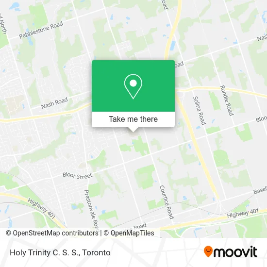 Holy Trinity C. S. S. map