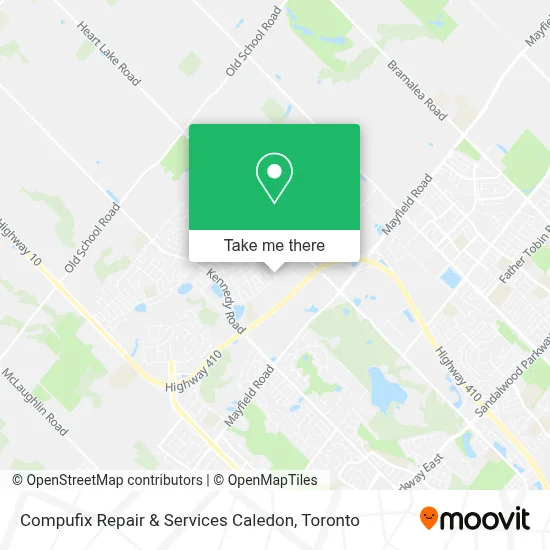 Compufix Repair & Services Caledon map