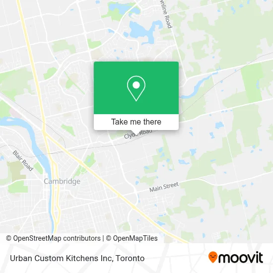 Urban Custom Kitchens Inc map
