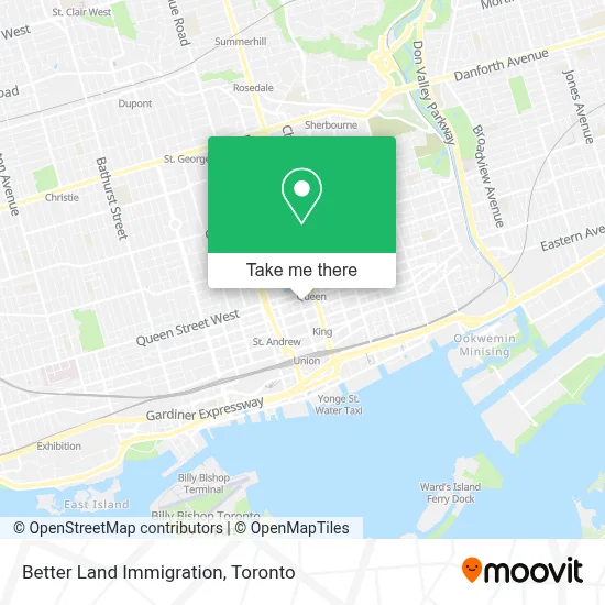 Better Land Immigration map