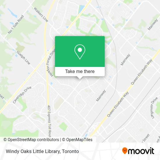 Windy Oaks Little Library map