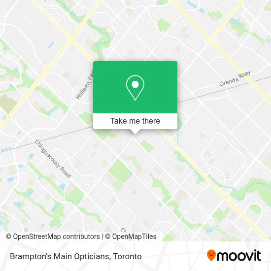 Brampton's Main Opticians map