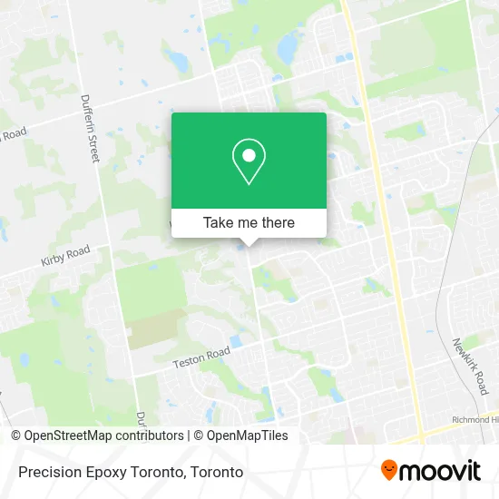Precision Epoxy Toronto map
