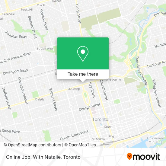 Online Job. With Natalie map
