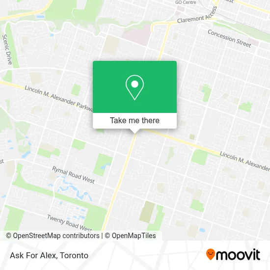 Ask For Alex map