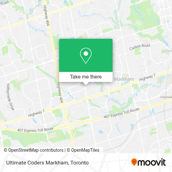 Ultimate Coders Markham map