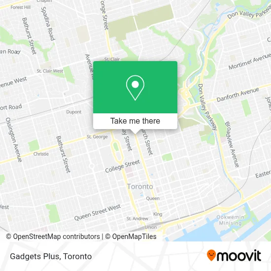 Gadgets Plus map