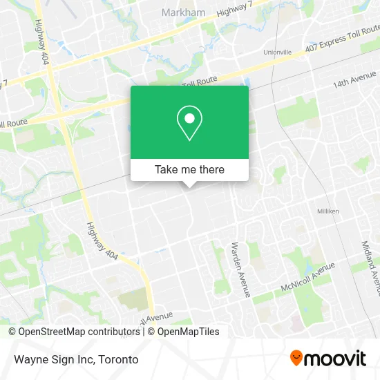Wayne Sign Inc map