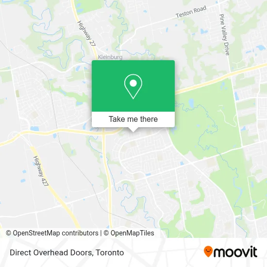 Direct Overhead Doors map