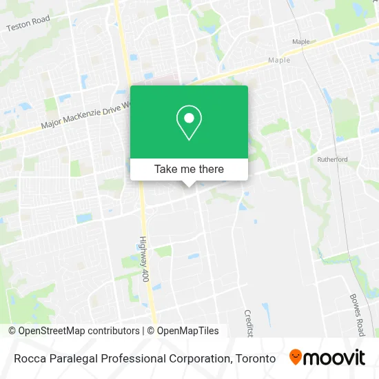 Rocca Paralegal Professional Corporation map