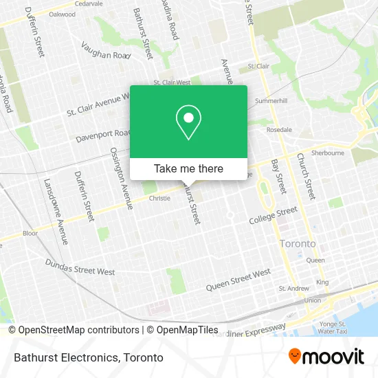 Bathurst Electronics map