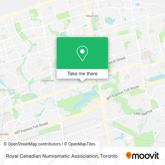 Royal Canadian Numismatic Association map