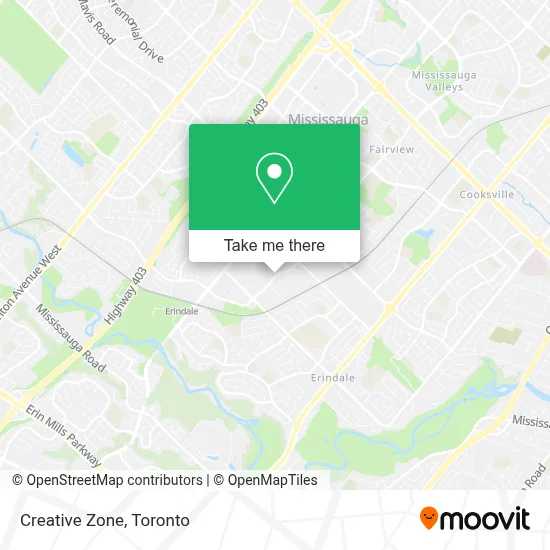Creative Zone map