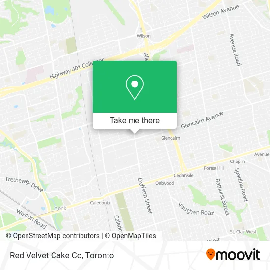 Red Velvet Cake Co map