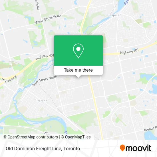 Old Dominion Freight Line map