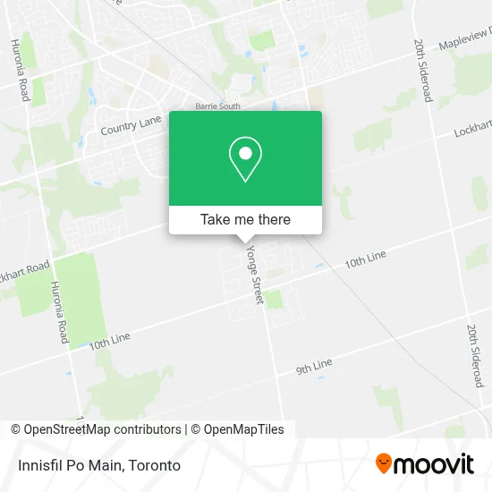 Innisfil Po Main map