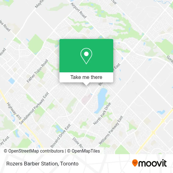 Rozers Barber Station map