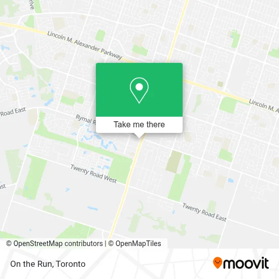 On the Run map