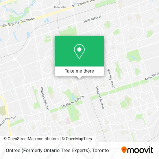 Ontree (Formerly Ontario Tree Experts) map